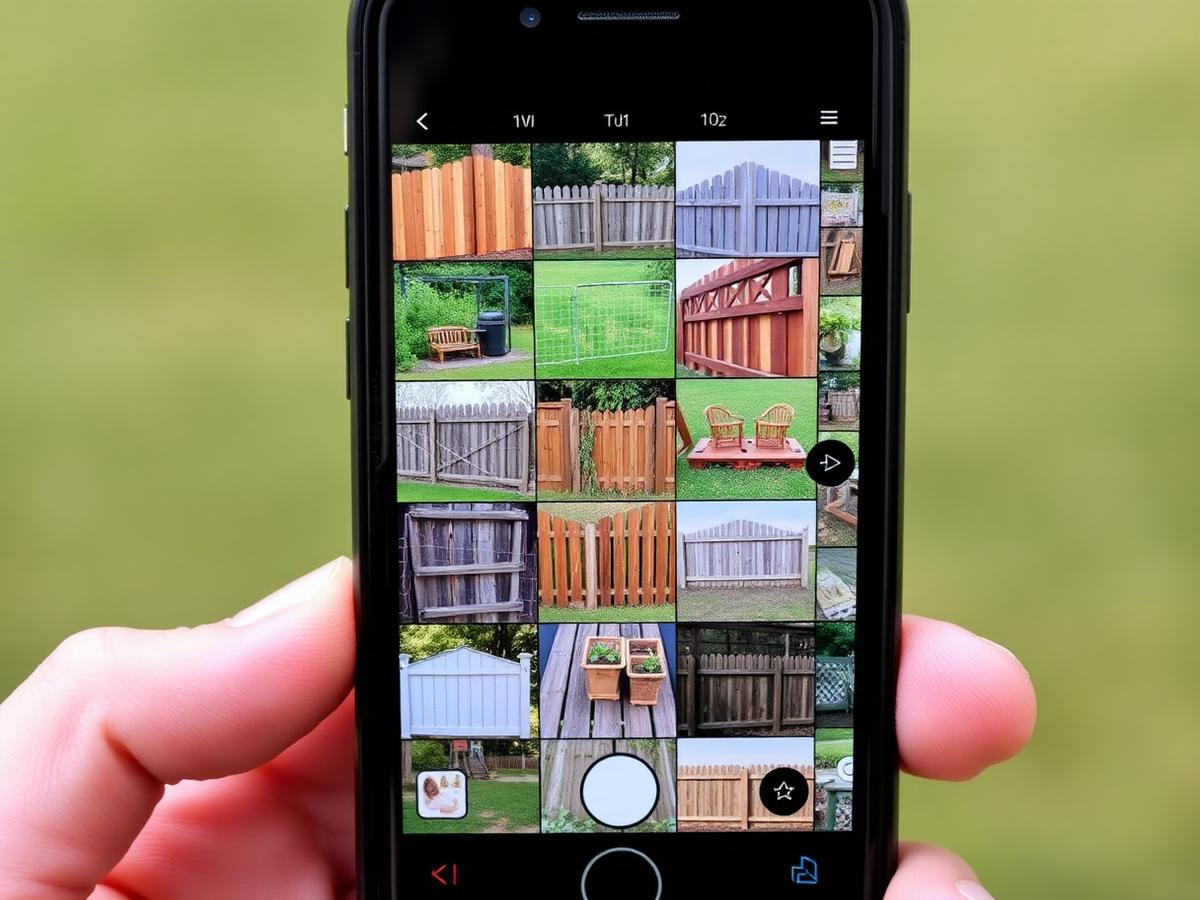 A phone camera roll full of finished project photos